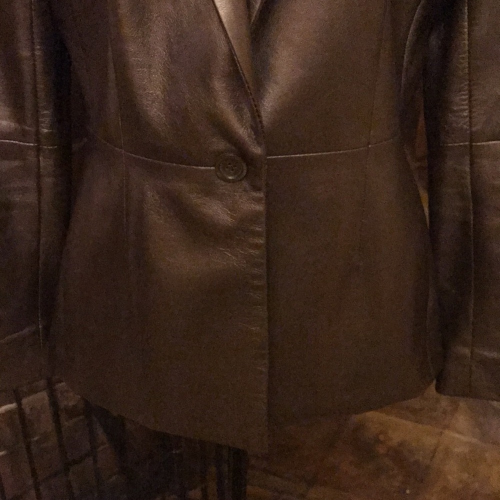Metallic Leather Jacket - Picture 10 of 13